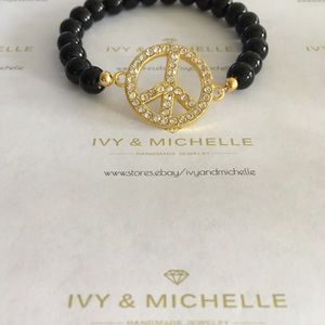 Peace Link Beaded Bracelet